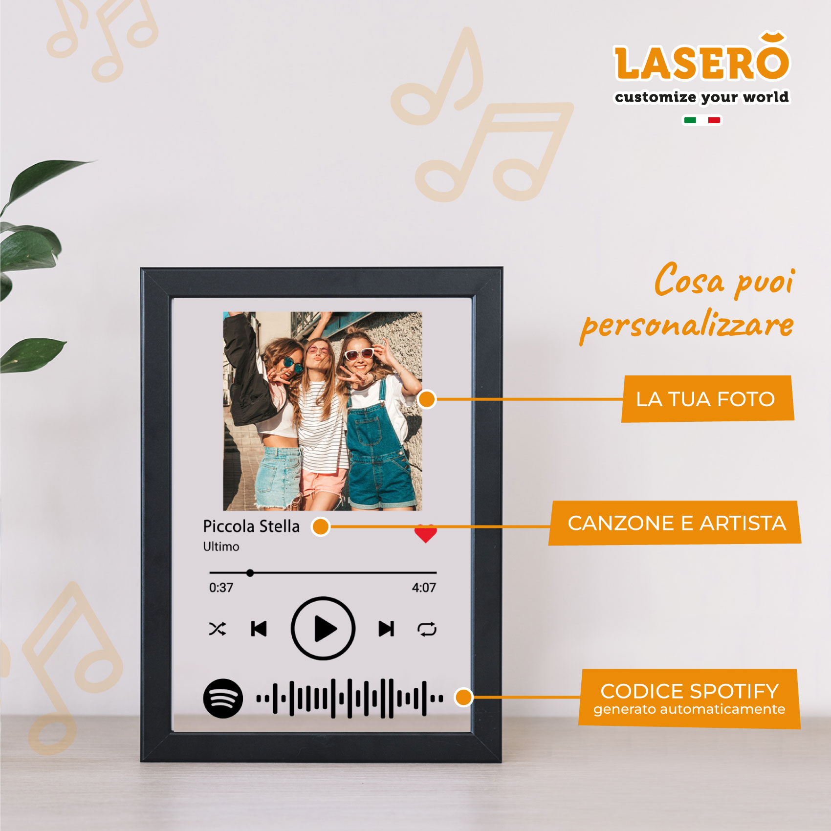 cornice spotify personalizzata 3